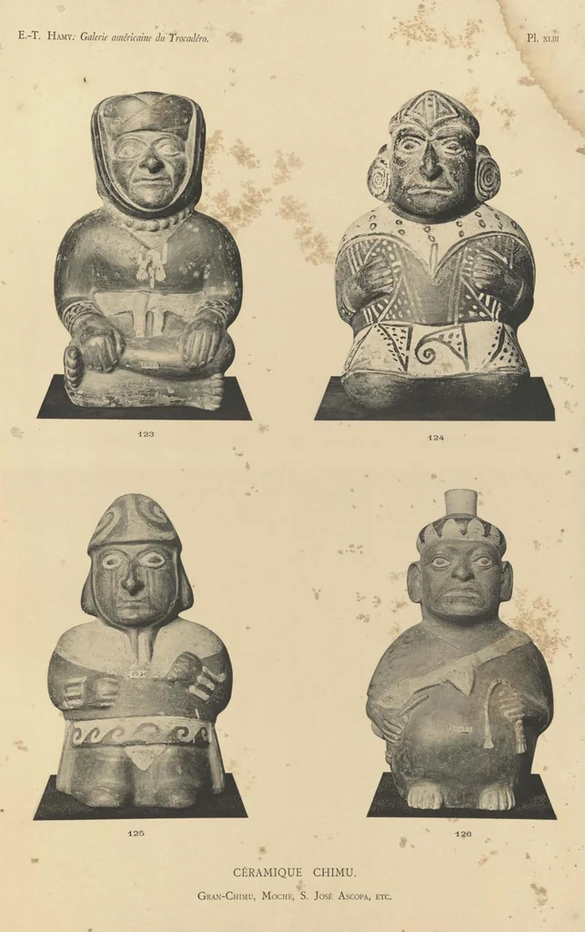 An illustration from Galerie Americaine du Musee d’Ethnographie du Trocadero; Choix de Pieces Archeologiques et Ethnographiques, 1897, leaf 81