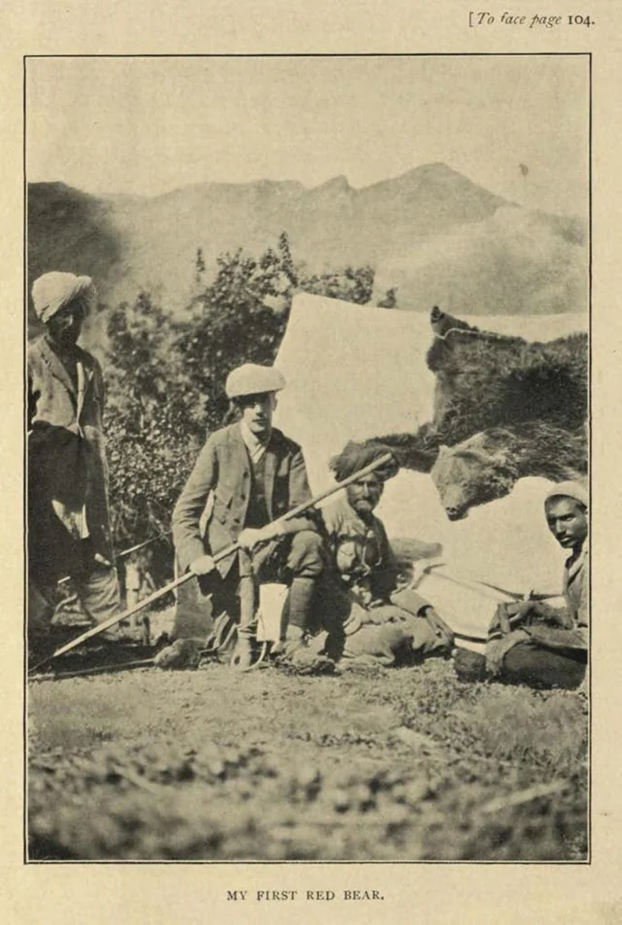An illustration from The Markhor, Sport in Cashimere; translated from the German, 1910, leaf 126