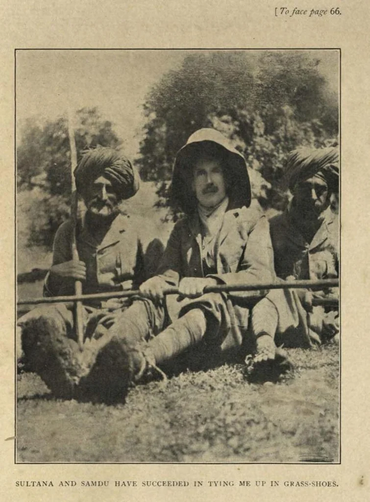 An illustration from The Markhor, Sport in Cashimere; translated from the German, 1910, leaf 84