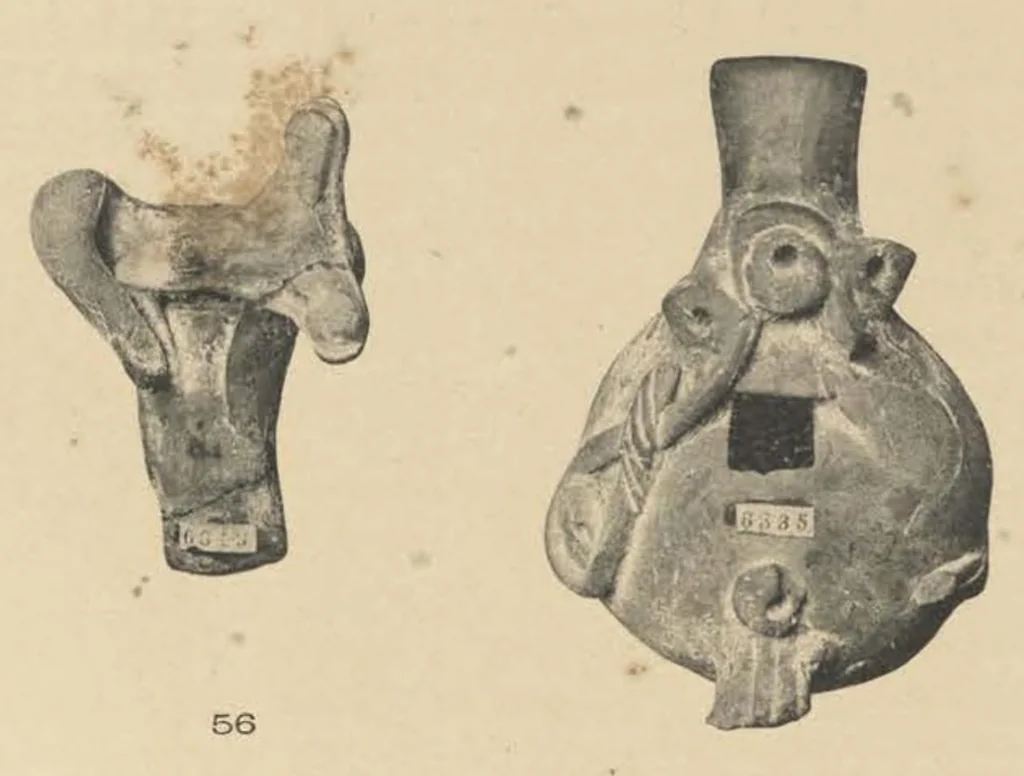 An illustration from Galerie Americaine du Musee d’Ethnographie du Trocadero; Choix de Pieces Archeologiques et Ethnographiques, 1897, leaf 29