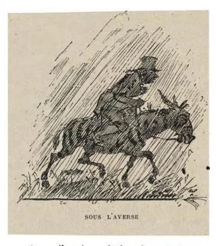 An illustration from Le Voyage de M. Dumollet, Text et Dessins, 1883, leaf 103