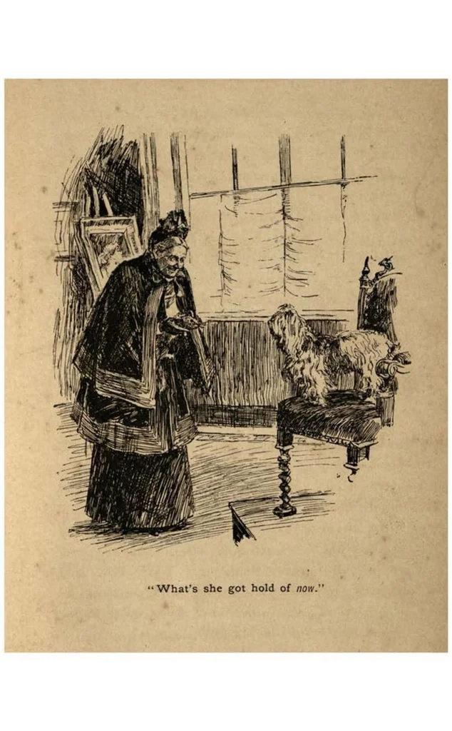 An illustration from Puppets at Large: Scenes and Subjects, from Mr. Punch’s Show, 1897, leaf 30