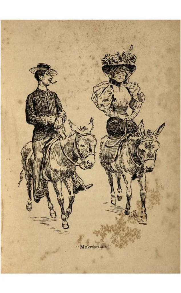 An illustration from Puppets at Large: Scenes and Subjects, from Mr. Punch’s Show, 1897, leaf 84