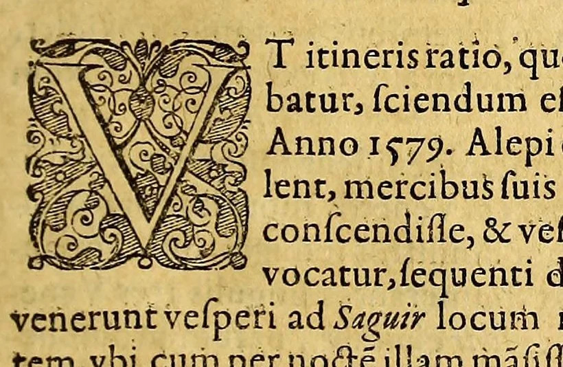 An illustration from Indiae Orientalis pars septima; Nauigationes duas, primam, trium annorum, à Georgio Spilbergio, trium nauium praefecto, Ann. 1601. ex Selandia in Indiam Orientalem susceptam: : alteram, novem annorum, à Casparo Balby, gemmario Veneto, anno 1579. ex Alepo Babyloniam versus, & inde porro ad regnum Pegu vsque continuatam, continens. Omnium, quae illi quidem ad annum 1604. huic vero ad annum 1588. vsque acciderunt, commemoratione; regnum item, locorum, populorum, tituumqie variorum descriptione addita., 1606, leaf 53