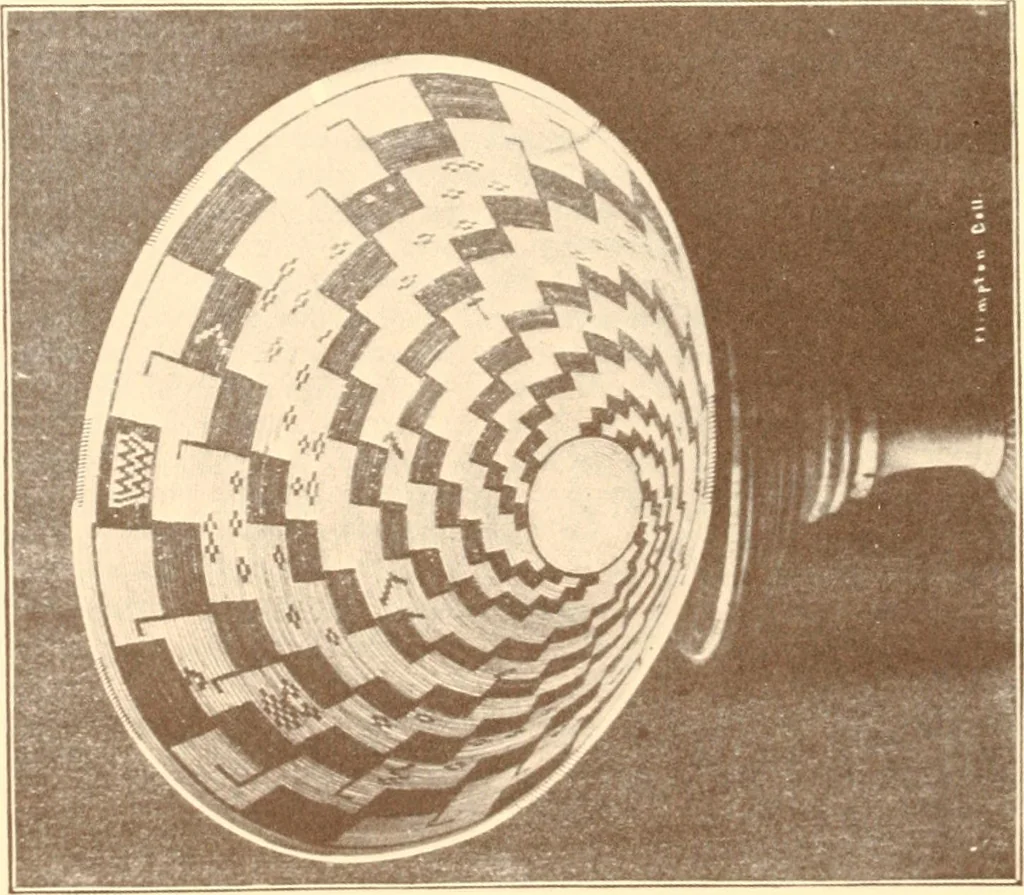 An illustration from Indian basketry, and How to make Indian and other baskets, 1903, leaf 103