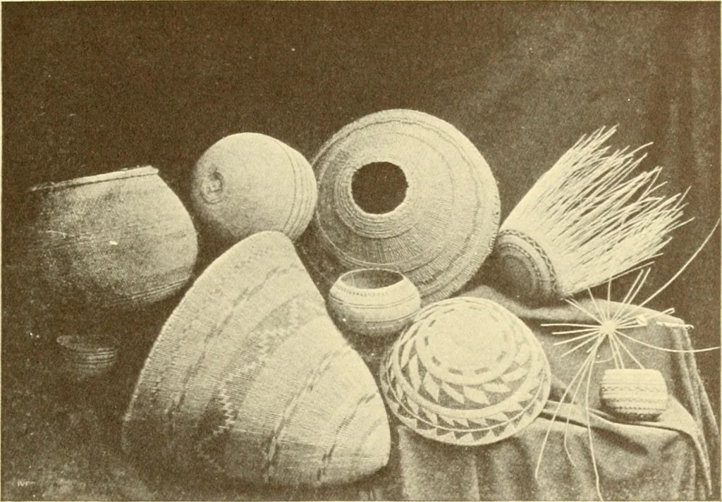 An illustration from Indian basketry, and How to make Indian and other baskets, 1903, leaf 106