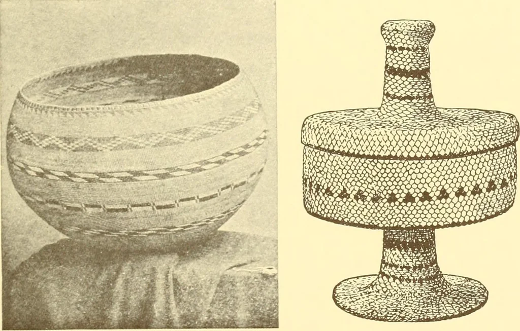 An illustration from Indian basketry, and How to make Indian and other baskets, 1903, leaf 108