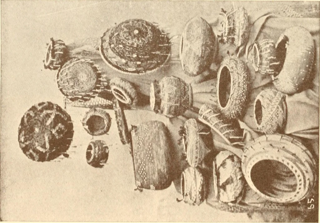 An illustration from Indian basketry, and How to make Indian and other baskets, 1903, leaf 111