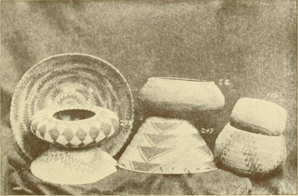 An illustration from Indian basketry, and How to make Indian and other baskets, 1903, leaf 112