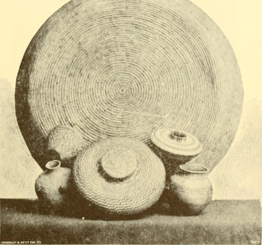 An illustration from Indian basketry, and How to make Indian and other baskets, 1903, leaf 116