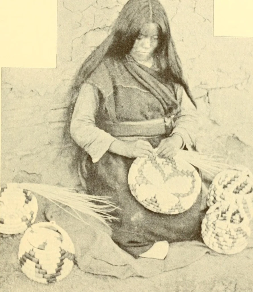 An illustration from Indian basketry, and How to make Indian and other baskets, 1903, leaf 120