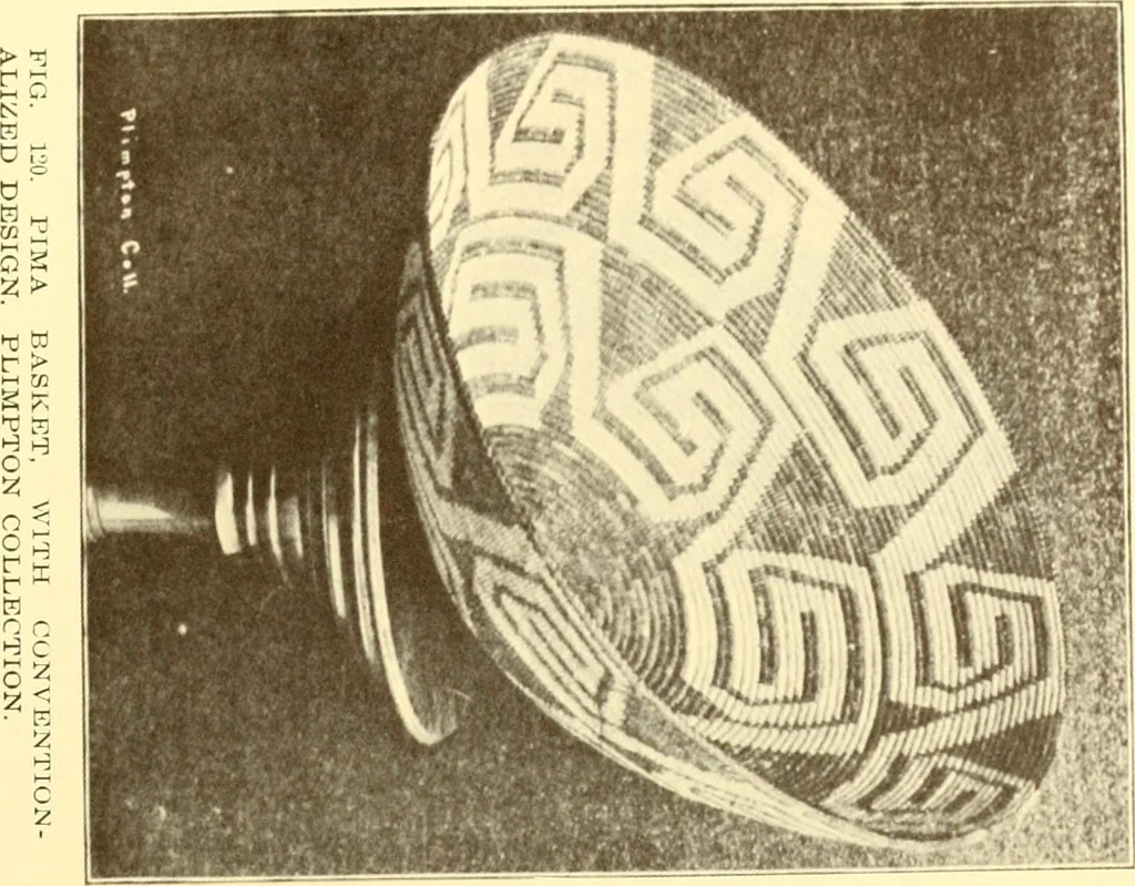 An illustration from Indian basketry, and How to make Indian and other baskets, 1903, leaf 128