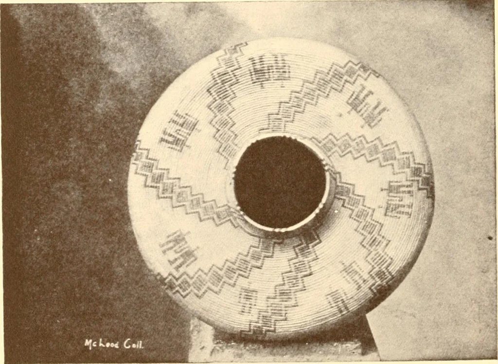 An illustration from Indian basketry, and How to make Indian and other baskets, 1903, leaf 129