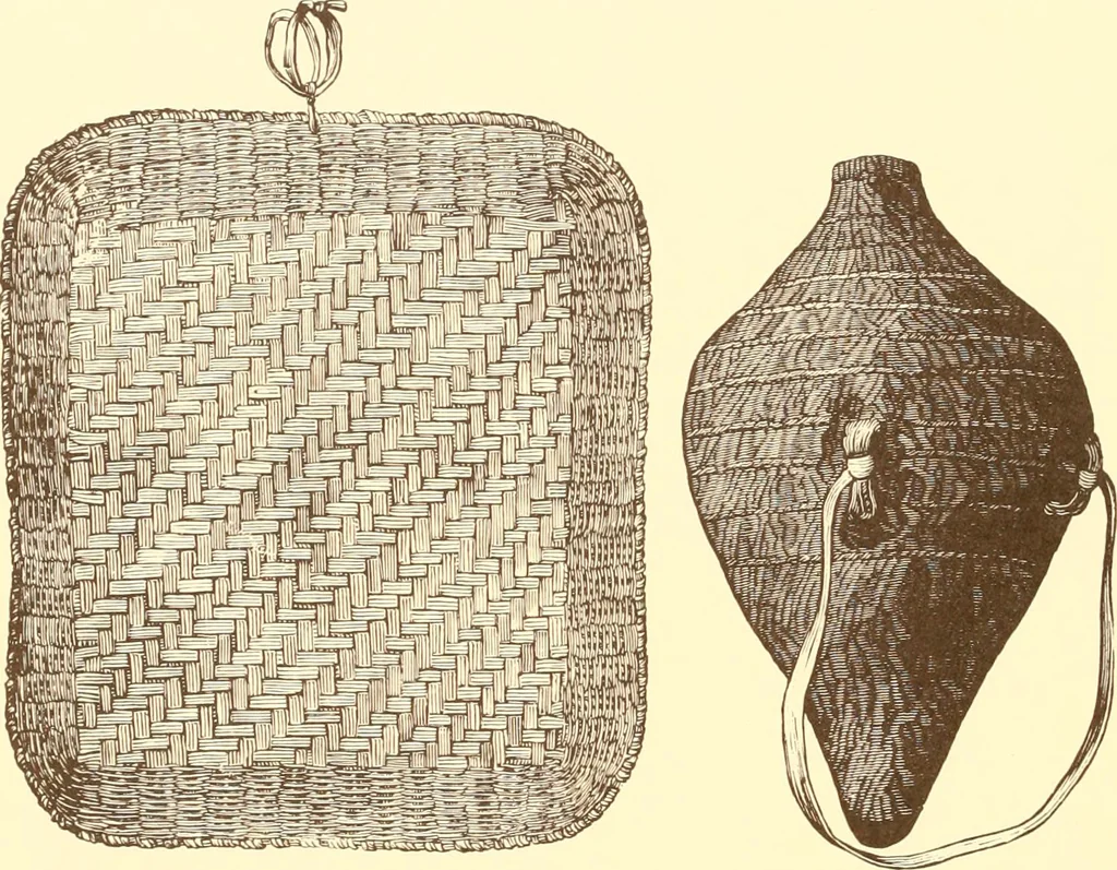 An illustration from Indian basketry, and How to make Indian and other baskets, 1903, leaf 131