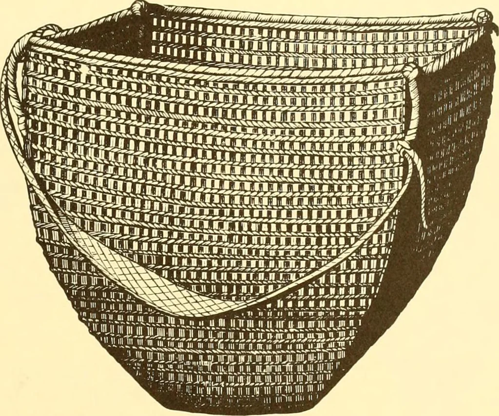 An illustration from Indian basketry, and How to make Indian and other baskets, 1903, leaf 136