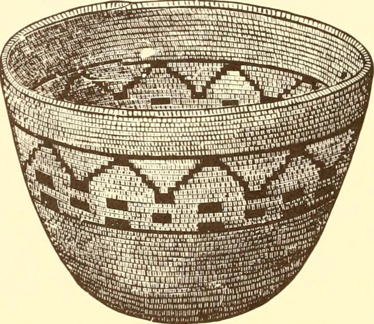 An illustration from Indian basketry, and How to make Indian and other baskets, 1903, leaf 143