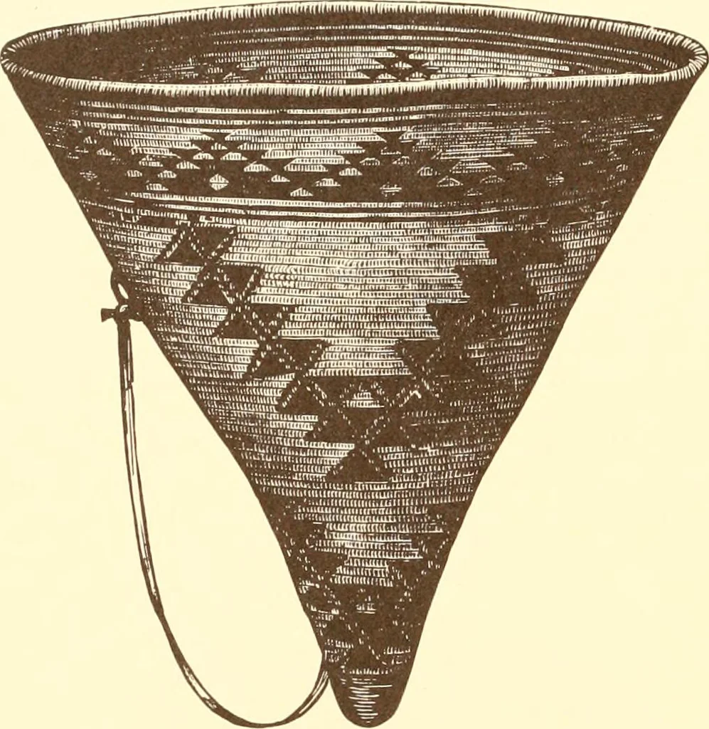 An illustration from Indian basketry, and How to make Indian and other baskets, 1903, leaf 147
