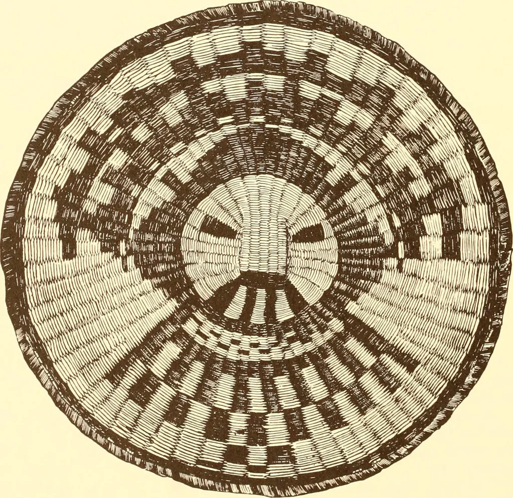 An illustration from Indian basketry, and How to make Indian and other baskets, 1903, leaf 151