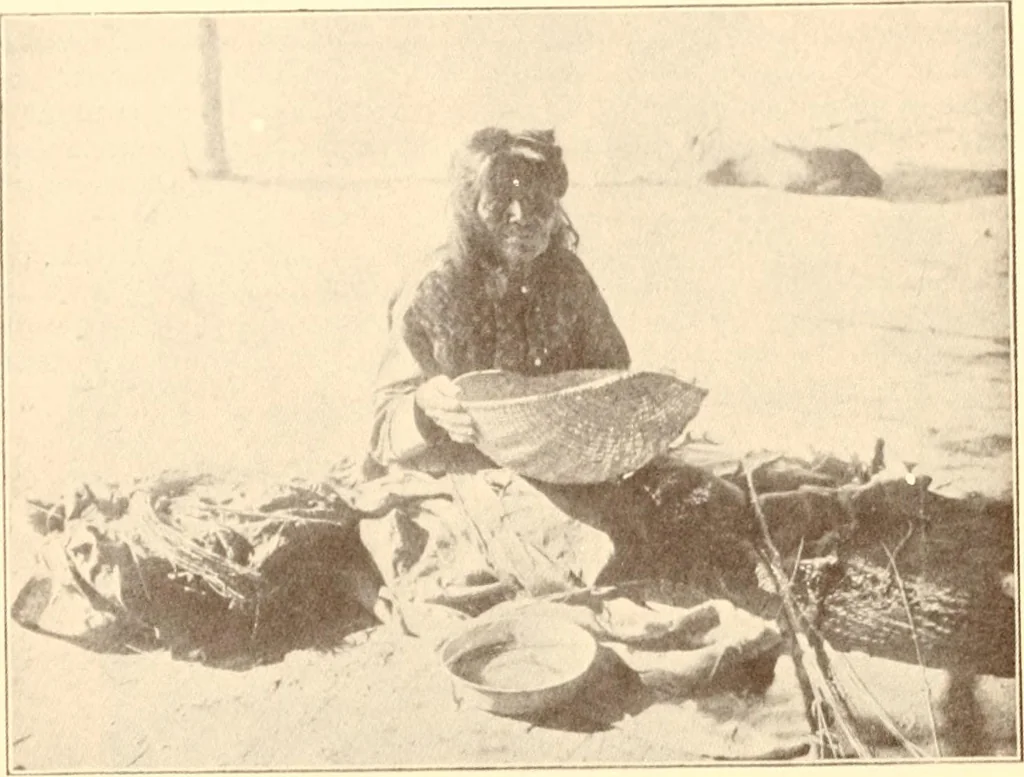 An illustration from Indian basketry, and How to make Indian and other baskets, 1903, leaf 155