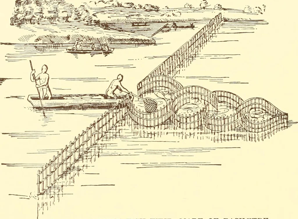 An illustration from Indian basketry, and How to make Indian and other baskets, 1903, leaf 157