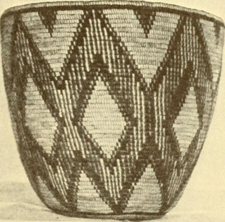 An illustration from Indian basketry, and How to make Indian and other baskets, 1903, leaf 158