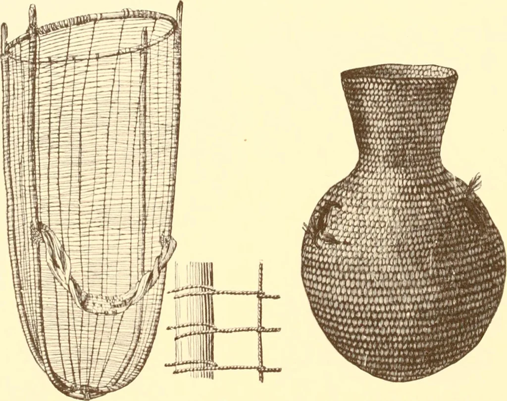 An illustration from Indian basketry, and How to make Indian and other baskets, 1903, leaf 171