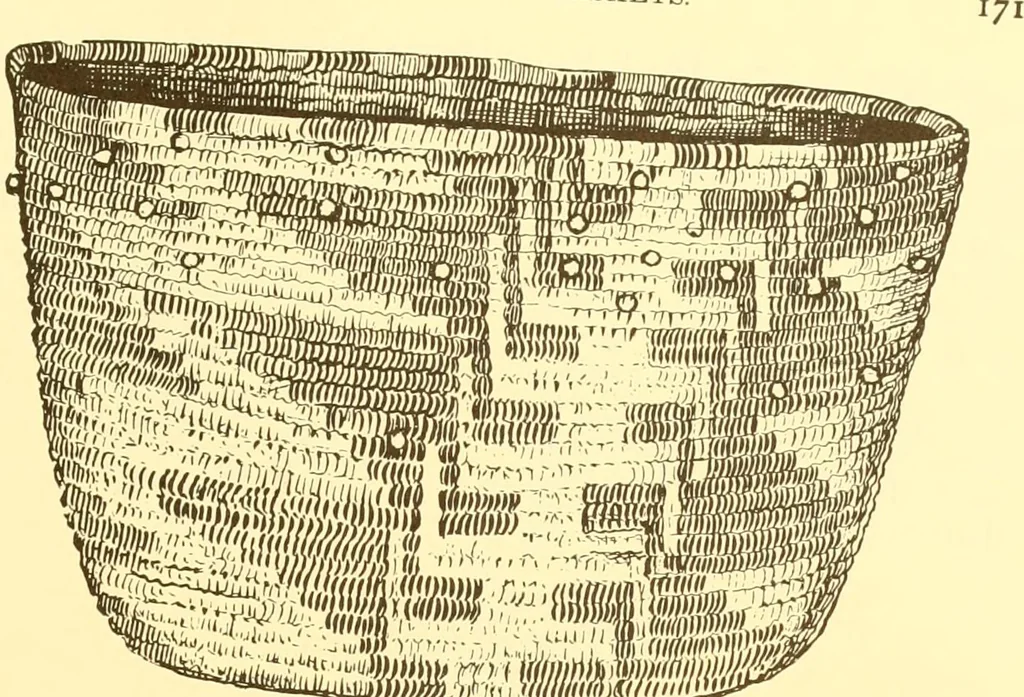 An illustration from Indian basketry, and How to make Indian and other baskets, 1903, leaf 182
