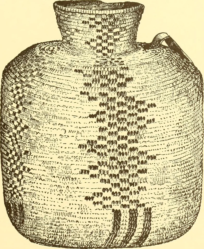 An illustration from Indian basketry, and How to make Indian and other baskets, 1903, leaf 184