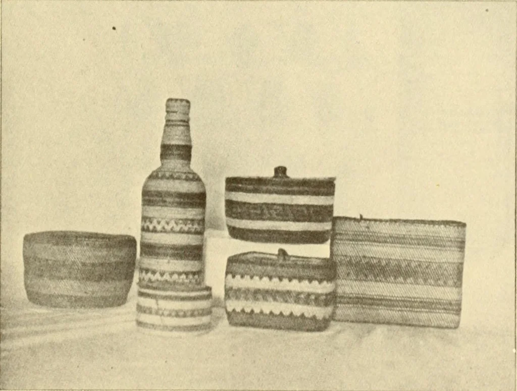 An illustration from Indian basketry, and How to make Indian and other baskets, 1903, leaf 192