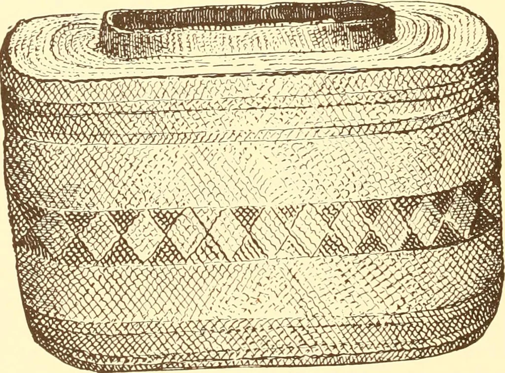 An illustration from Indian basketry, and How to make Indian and other baskets, 1903, leaf 195