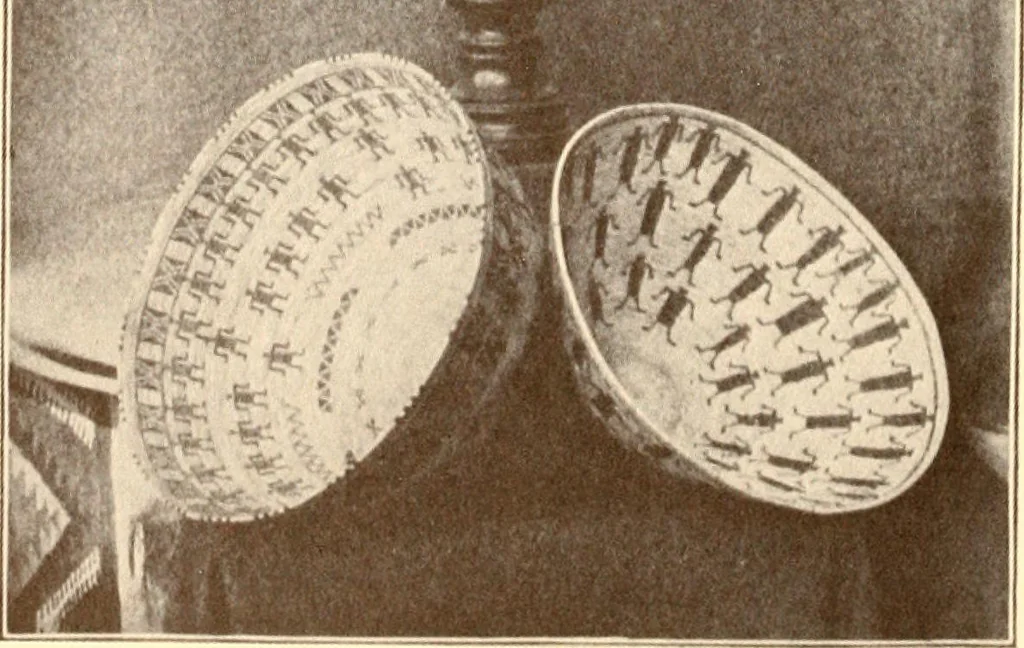 An illustration from Indian basketry, and How to make Indian and other baskets, 1903, leaf 199