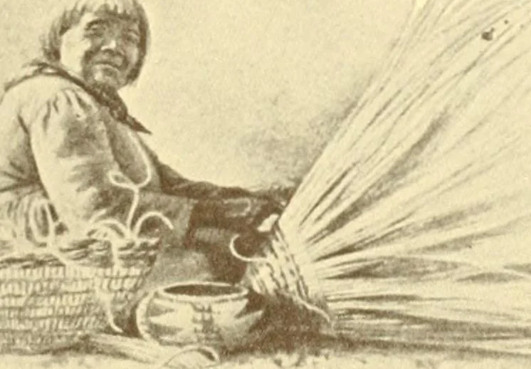 An illustration from Indian basketry, and How to make Indian and other baskets, 1903, leaf 20