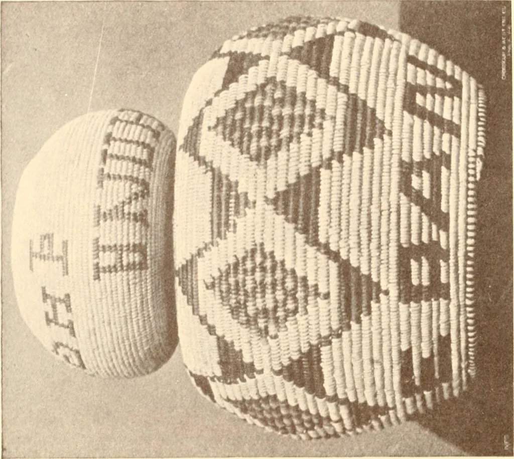 An illustration from Indian basketry, and How to make Indian and other baskets, 1903, leaf 203