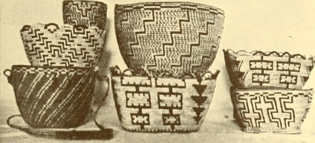 An illustration from Indian basketry, and How to make Indian and other baskets, 1903, leaf 218