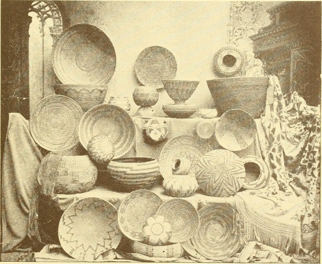 An illustration from Indian basketry, and How to make Indian and other baskets, 1903, leaf 22