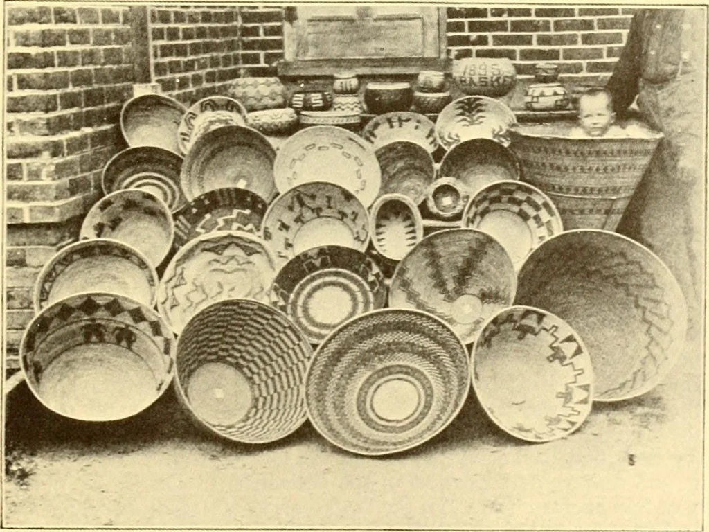 An illustration from Indian basketry, and How to make Indian and other baskets, 1903, leaf 232