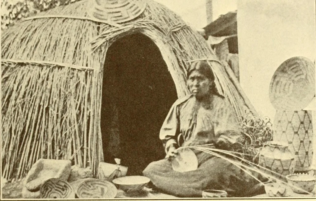An illustration from Indian basketry, and How to make Indian and other baskets, 1903, leaf 254