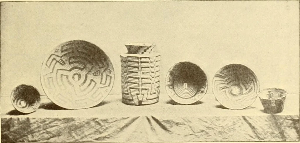 An illustration from Indian basketry, and How to make Indian and other baskets, 1903, leaf 254