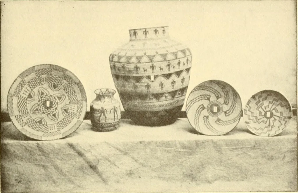 An illustration from Indian basketry, and How to make Indian and other baskets, 1903, leaf 256