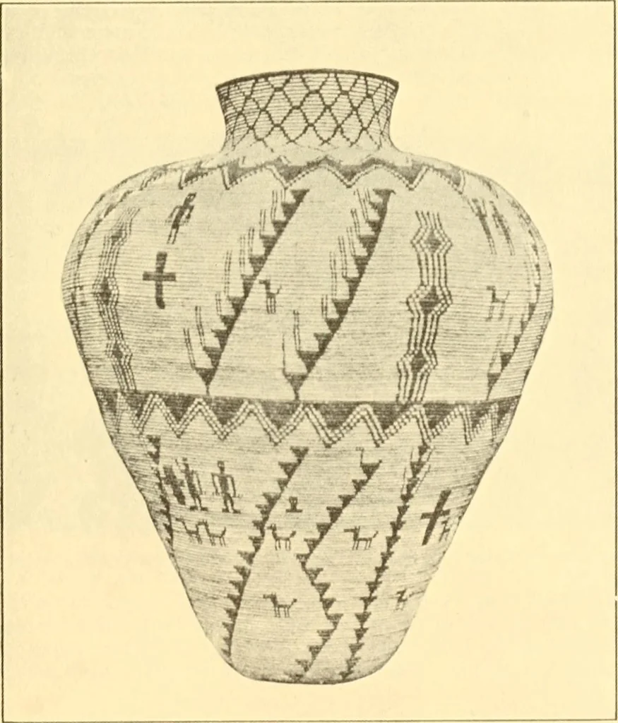 An illustration from Indian basketry, and How to make Indian and other baskets, 1903, leaf 256