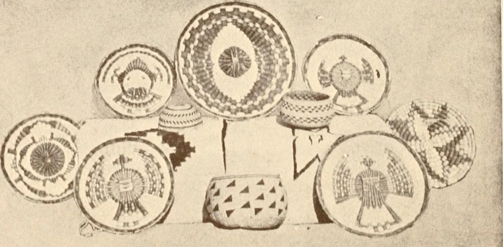 An illustration from Indian basketry, and How to make Indian and other baskets, 1903, leaf 257
