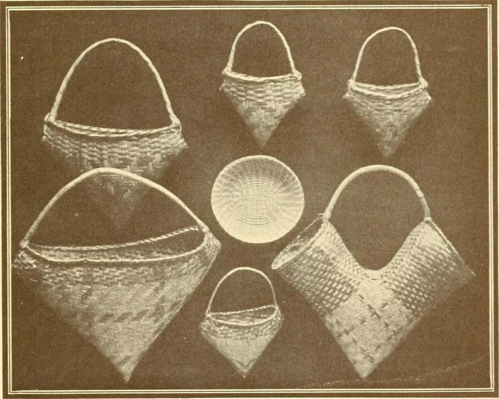 An illustration from Indian basketry, and How to make Indian and other baskets, 1903, leaf 26