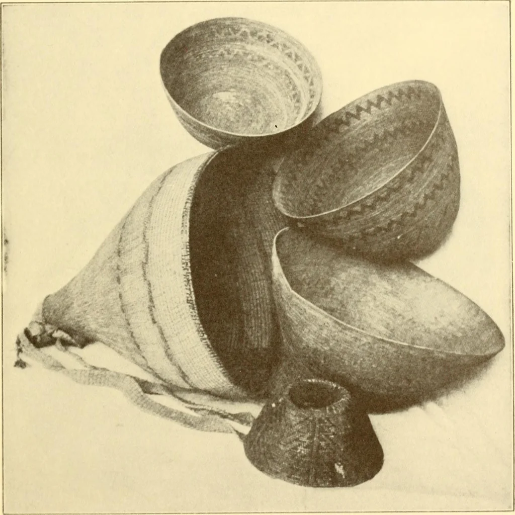 An illustration from Indian basketry, and How to make Indian and other baskets, 1903, leaf 264