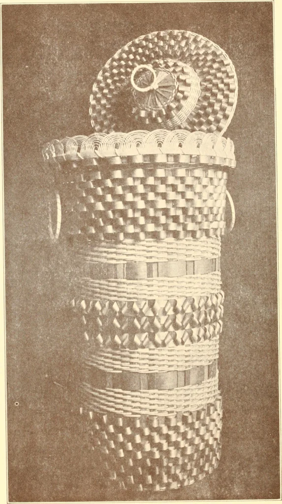 An illustration from Indian basketry, and How to make Indian and other baskets, 1903, leaf 293