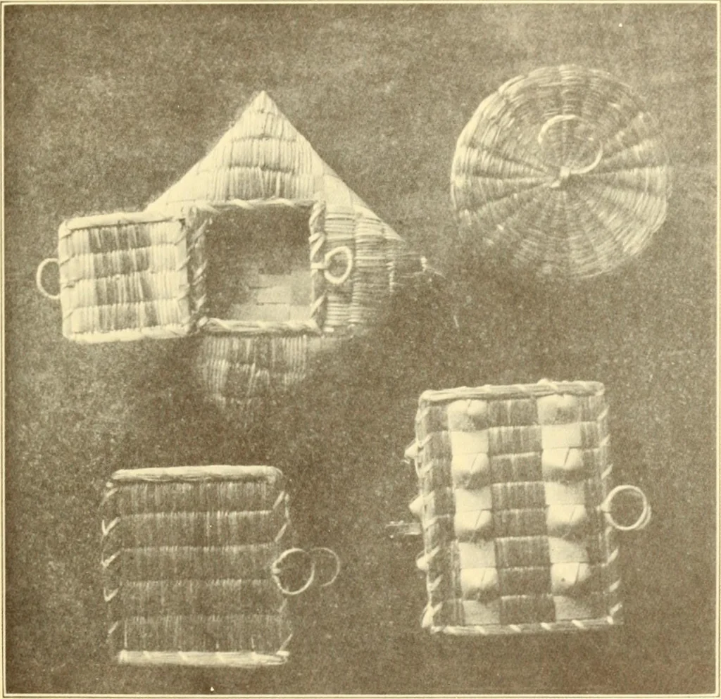 An illustration from Indian basketry, and How to make Indian and other baskets, 1903, leaf 296