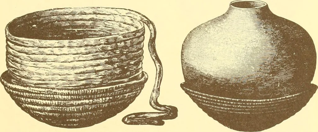 An illustration from Indian basketry, and How to make Indian and other baskets, 1903, leaf 30