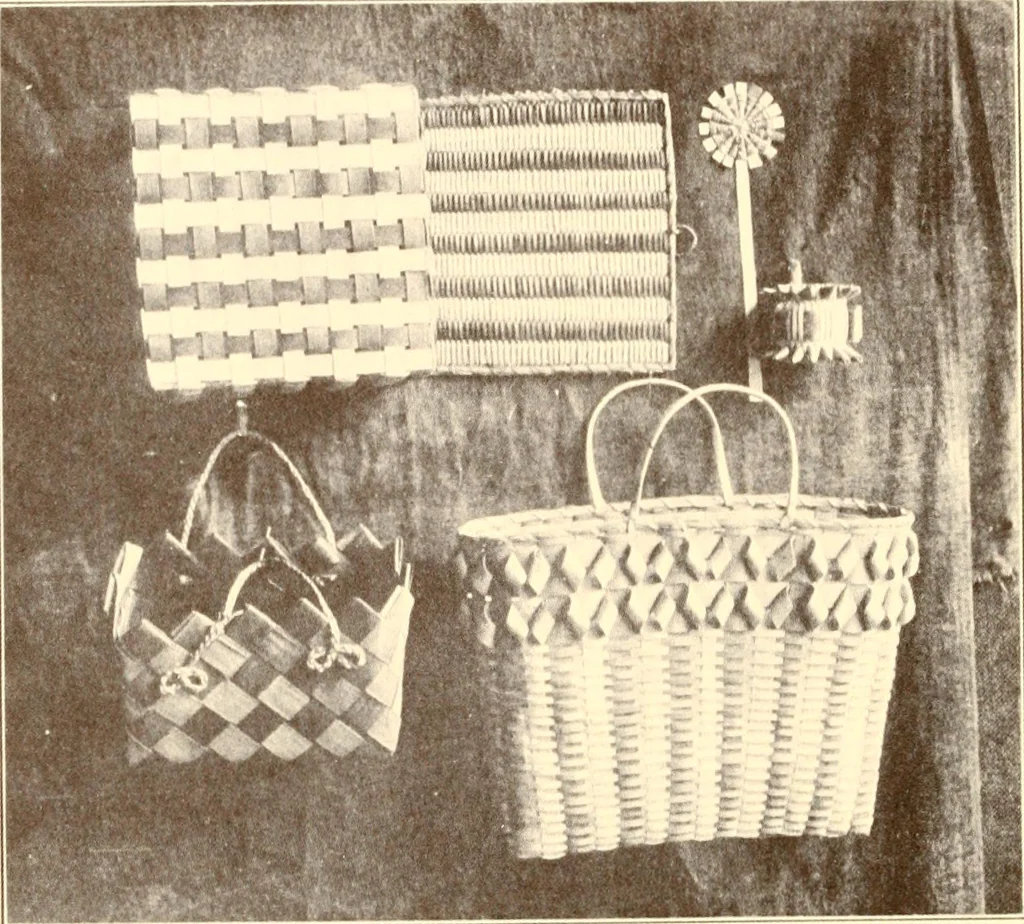 An illustration from Indian basketry, and How to make Indian and other baskets, 1903, leaf 307