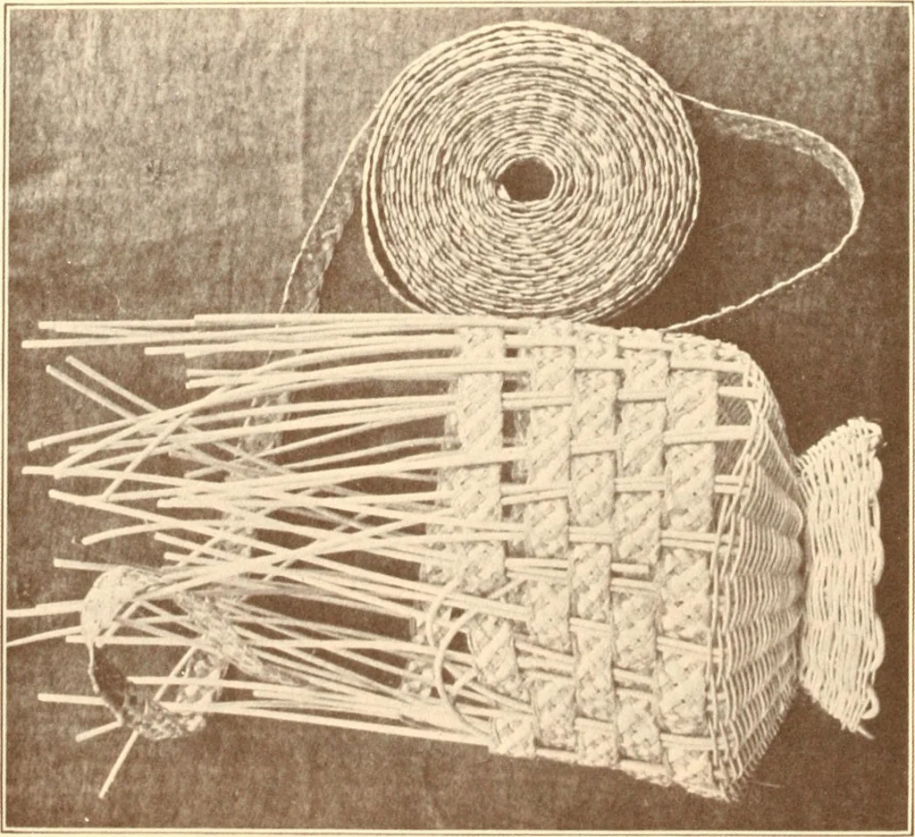 An illustration from Indian basketry, and How to make Indian and other baskets, 1903, leaf 375