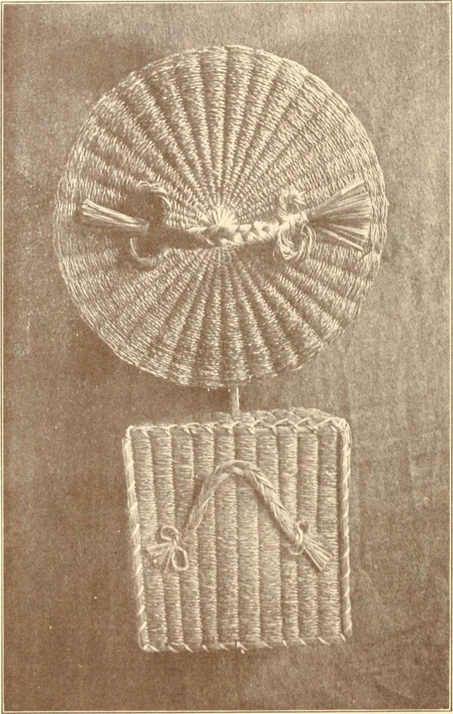 An illustration from Indian basketry, and How to make Indian and other baskets, 1903, leaf 383