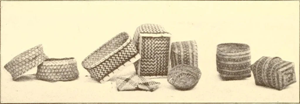 An illustration from Indian basketry, and How to make Indian and other baskets, 1903, leaf 395